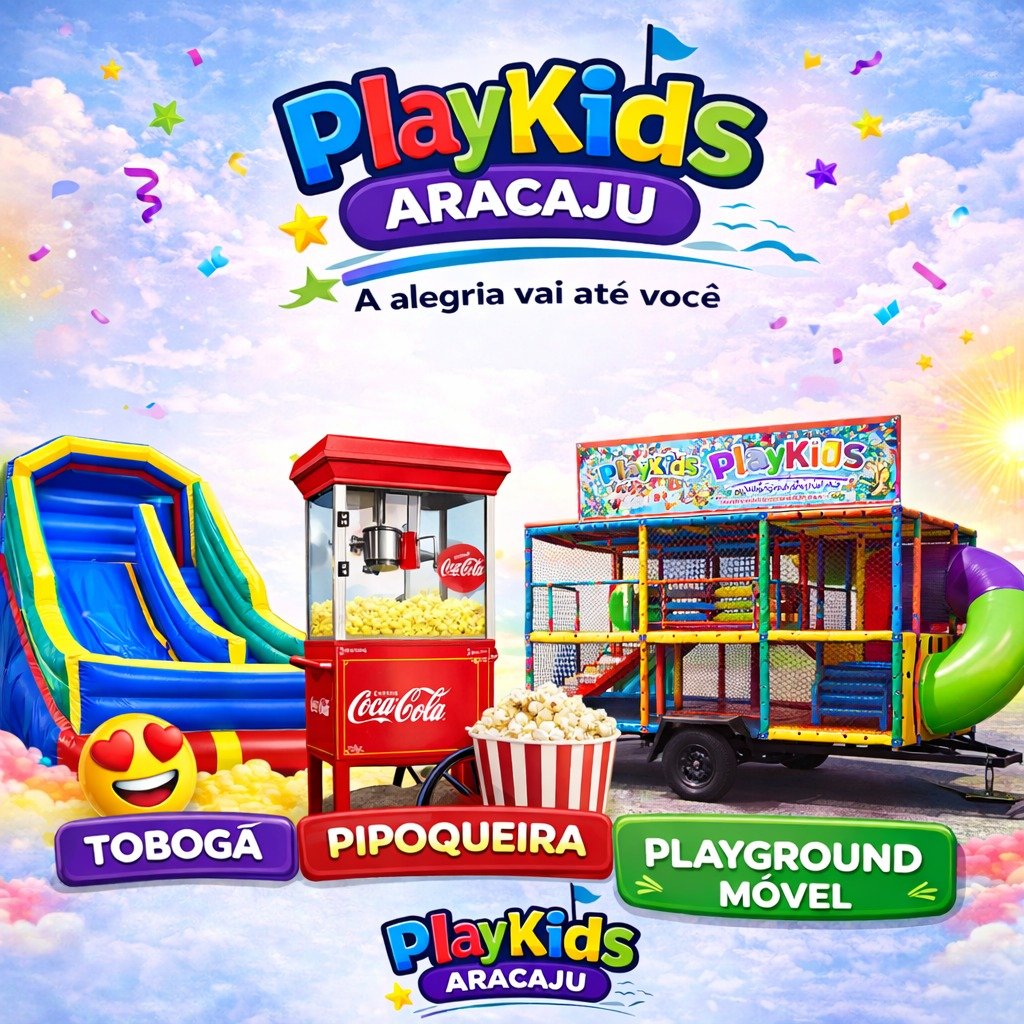 Tobogã gigante PlayKids de 5 metros para festas e eventos em Aracaju
